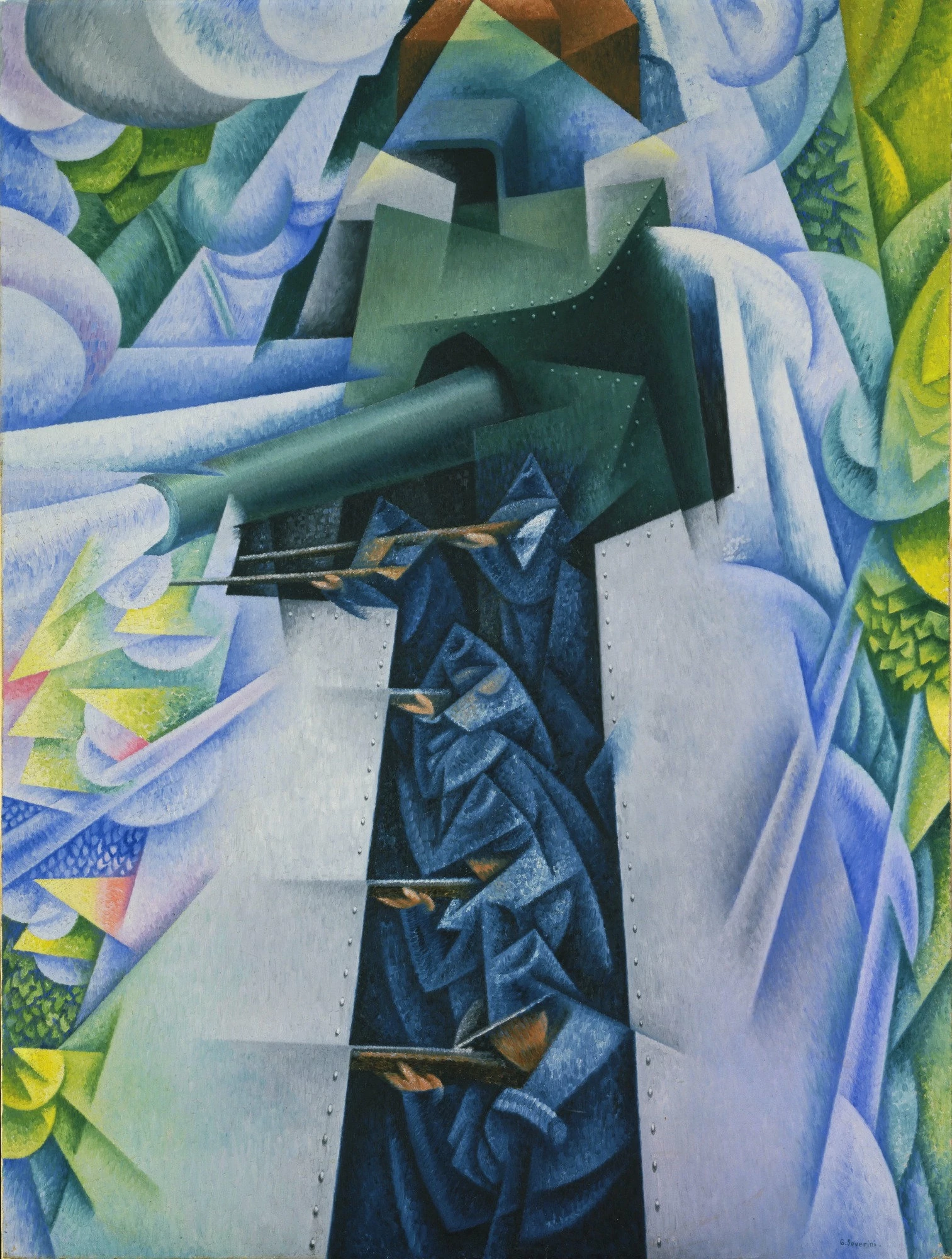 gino_severini-armored_train_in_action-19